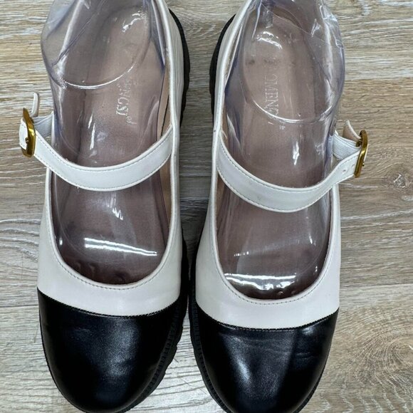 Taomengsi White/Black Cap Toe Mary Janes Women's See picture for Sizing - Picture 2 of 7